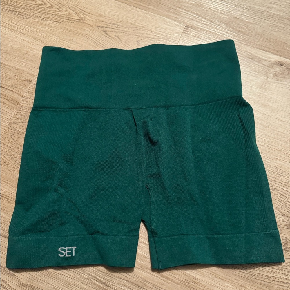 Set active Green biker Shorts